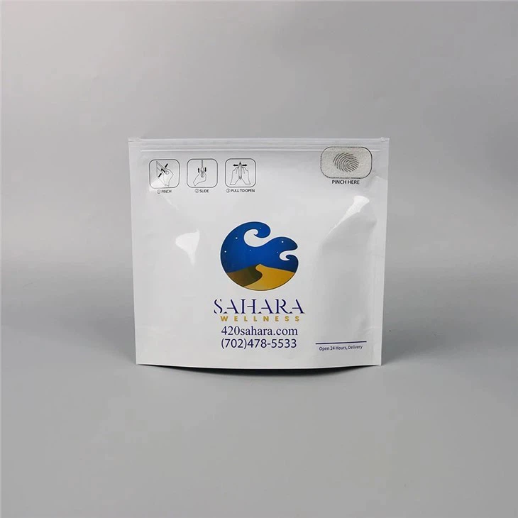 Customized Label Pinch And Slider Child Resistant Bags