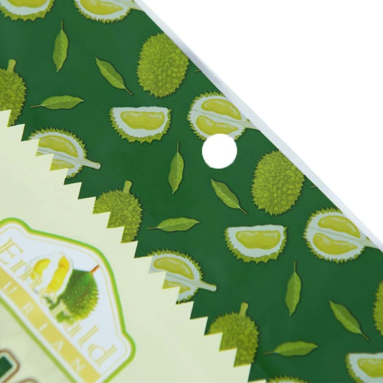 Custom Stand-Up Zipper Pouch For Durian Freeze-Dried Snacks price