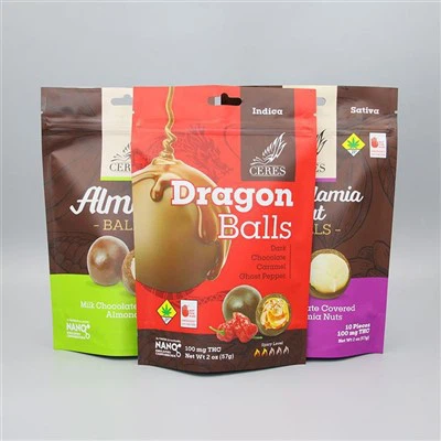 Chocolate Nut Snack Packaging Bag