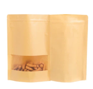 Kraft Paper Stand-Up Pouch With Window
